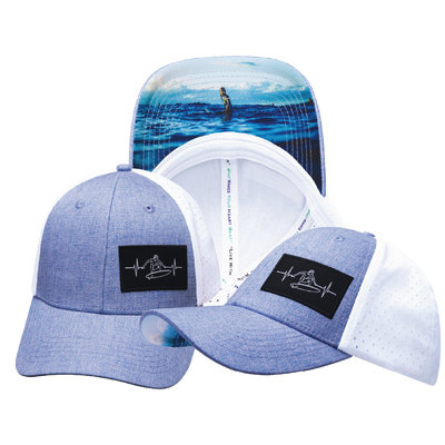 Surf - 6 Panel - Shallow Fit - Light Blue / White - Laser Mesh (Unisex)