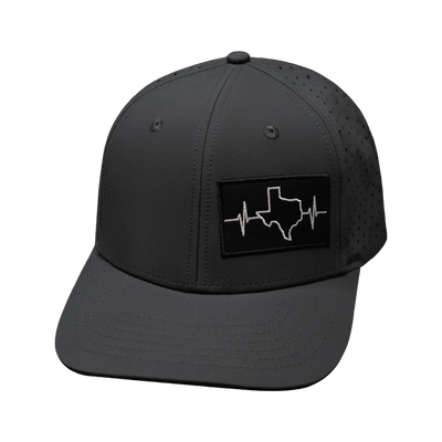 Texas - 6 Panel - Charcoal - Laser Mesh (Unisex)