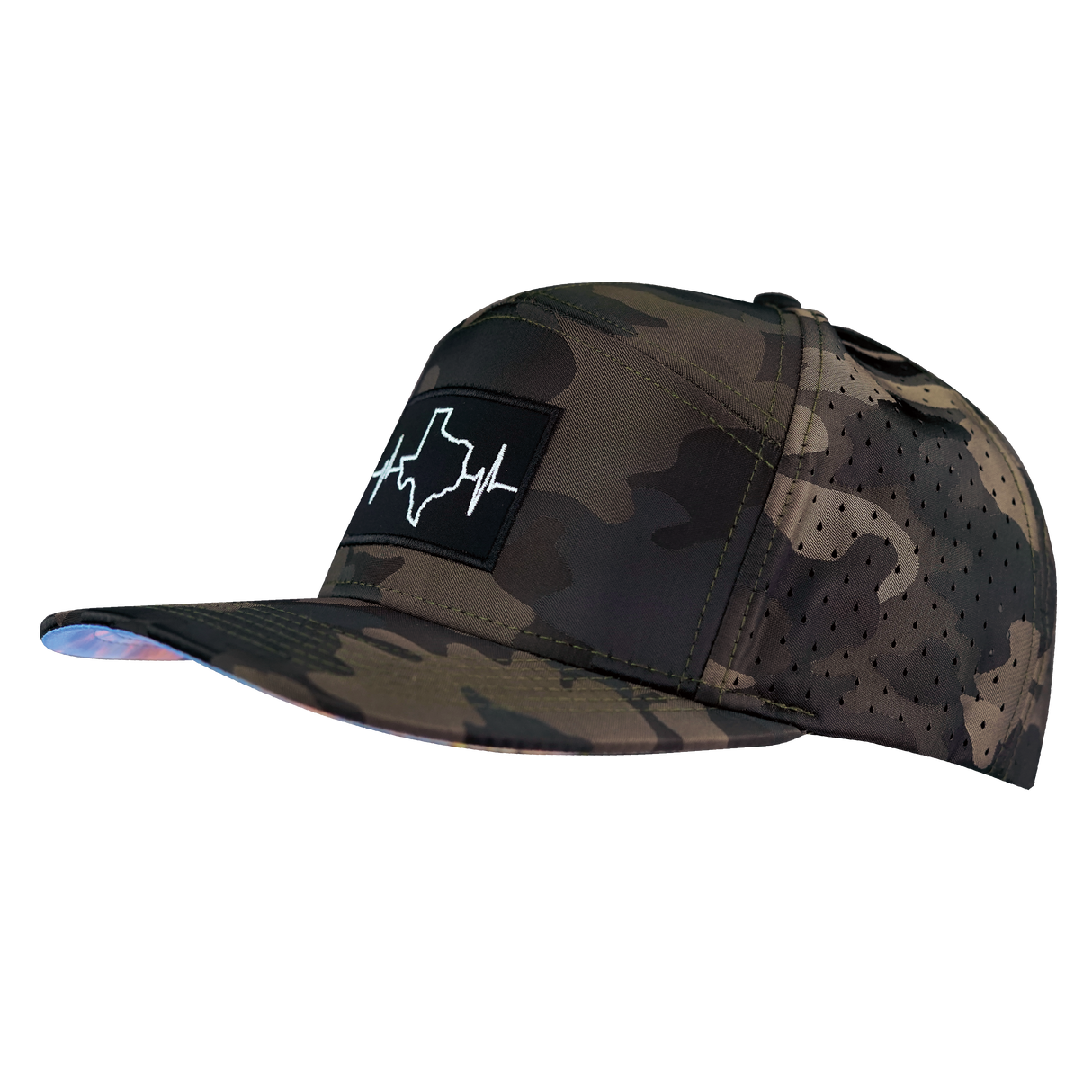 Texas - 7 Panel - Tan Camo - Laser Mesh (Unisex)