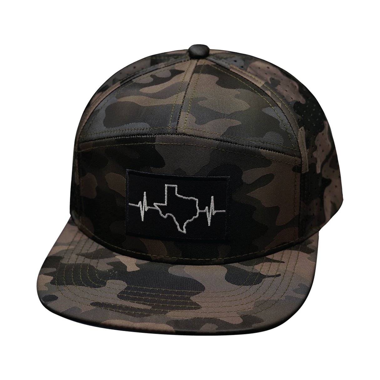 Texas - 7 Panel - Tan Camo - Laser Mesh (Unisex)