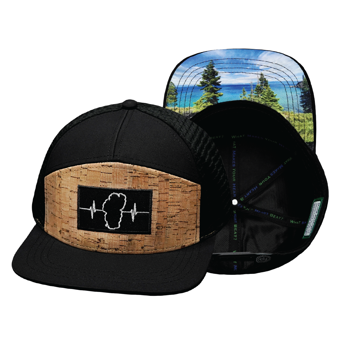 Tahoe - 7 Panel - Cork / Black - Jersey Mesh (Unisex)