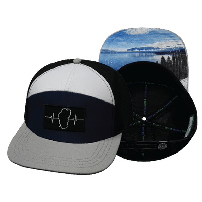 Tahoe - 7 Panel - Gray / Navy / White / Black - Laser Mesh (Unisex)