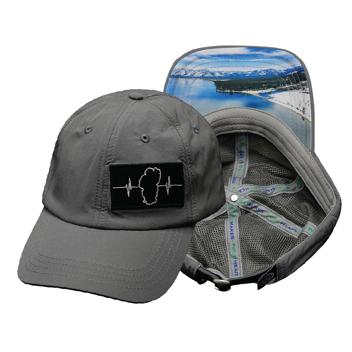 Tahoe - 6 Panel - Unstructured - Relaxed Fit - Gray - Laser Mesh (Unisex)