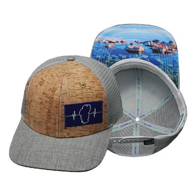 Tahoe - 6 Panel - Cork - Heather Gray / Gray - Trucker Mesh (Unisex)