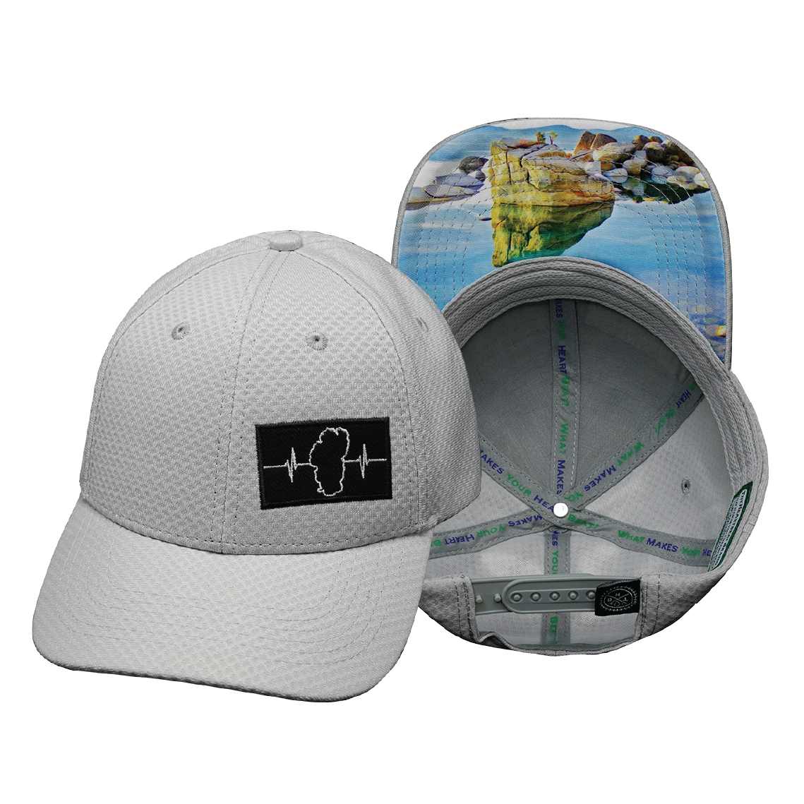 Tahoe - 6 Panel - AirMesh - Athletic Fit - Gray - Fabric Back (Unisex)