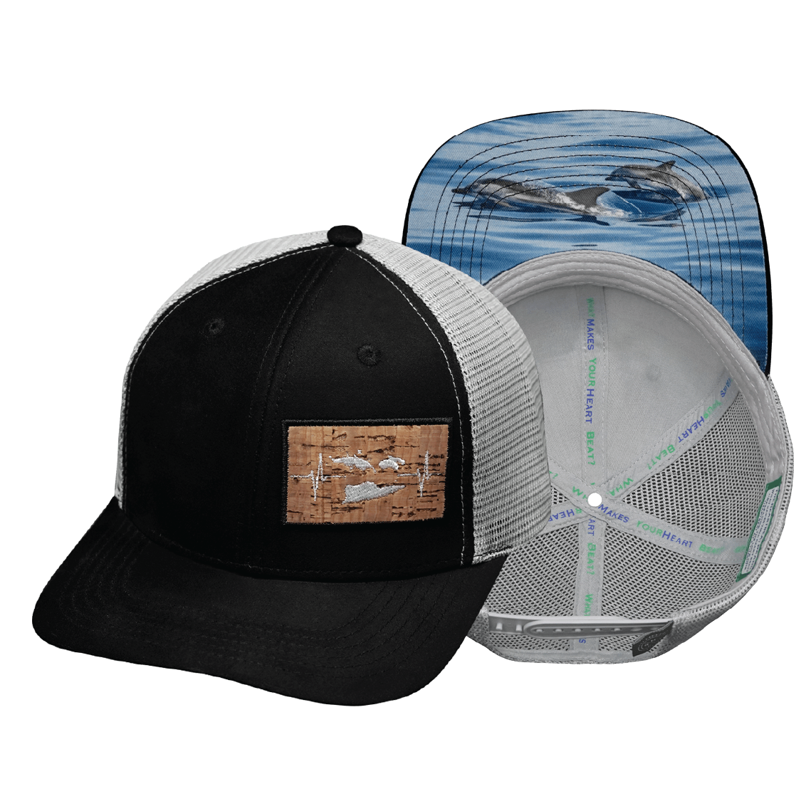 Virgin Islands - 6 Panel - Suede - Black / Gray - Trucker Mesh (Unisex)