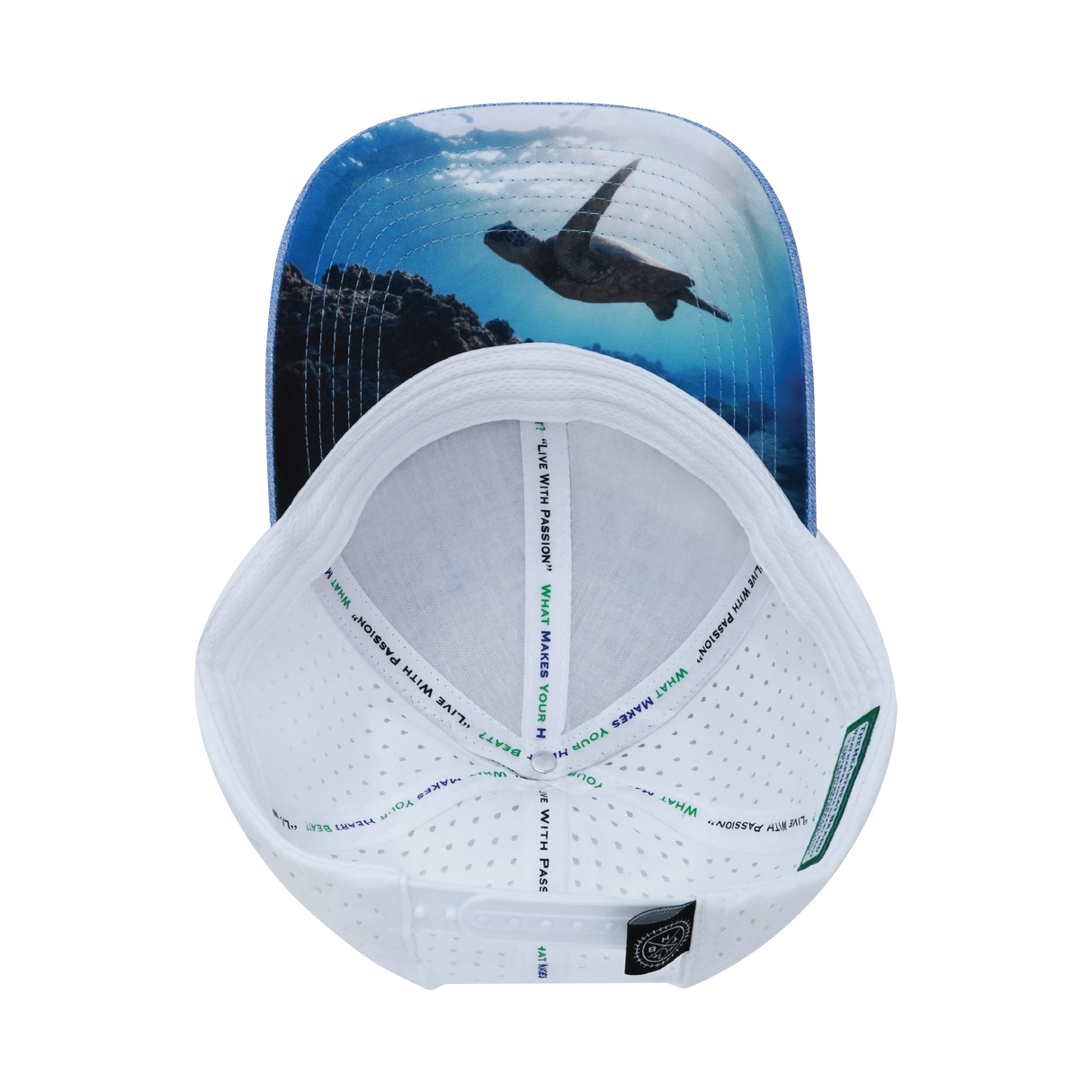 Virgin Islands - 6 Panel - Shallow Fit - Light Blue / White - Laser Mesh (Unisex)