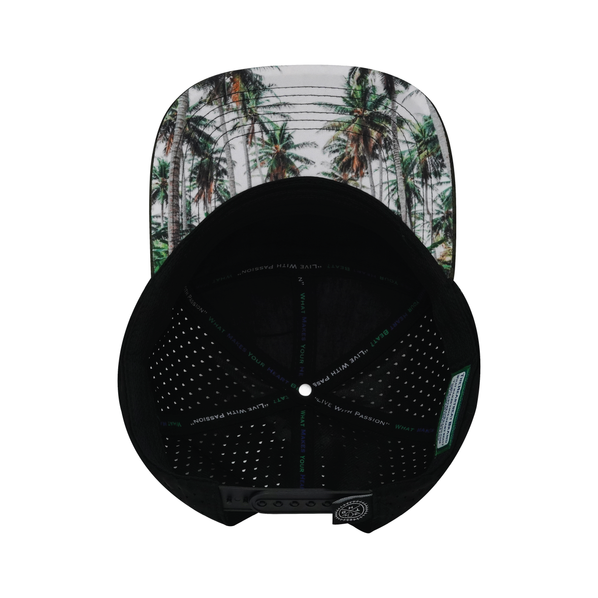 Virgin Islands - 7 Panel - Green Camo / Black (- Laser Mesh (Unisex)