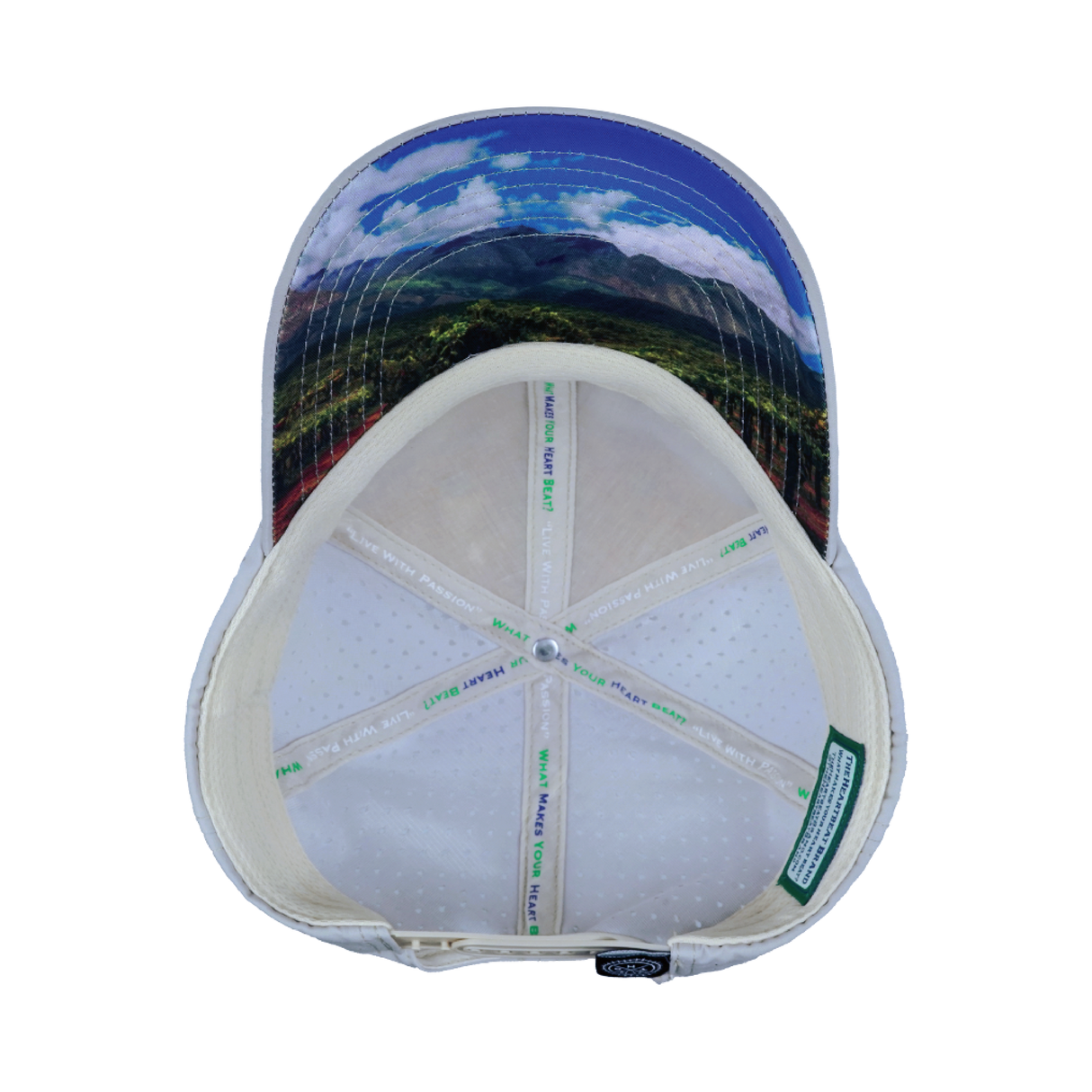 Wine - 6 Panel - Unstructured - Cork - Gray - Laser Mesh (Unisex)