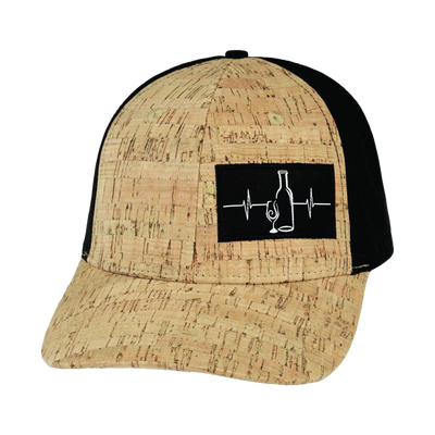 Wine - 6 Panel - Cork - Black - Laser Mesh (Unisex)