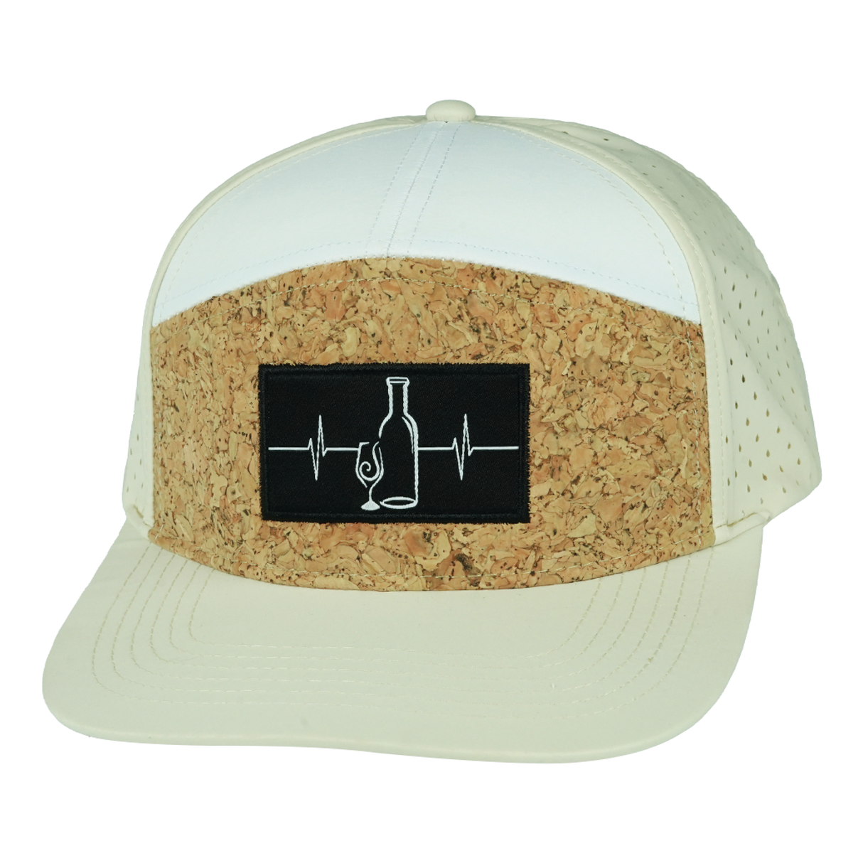 Wine - 7 Panel - Cork - Cream / White - Laser Mesh (Unisex)