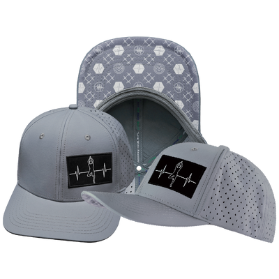 Yoga - 6 Panel - Gray - Laser Mesh (Unisex)