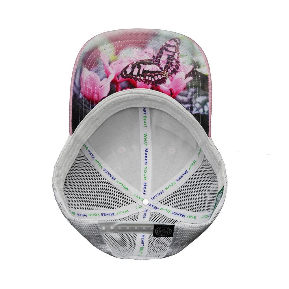 **YOUTH** Florida - 6 Panel - Shallow Fit - Pink / White - Trucker Mesh (Unisex)