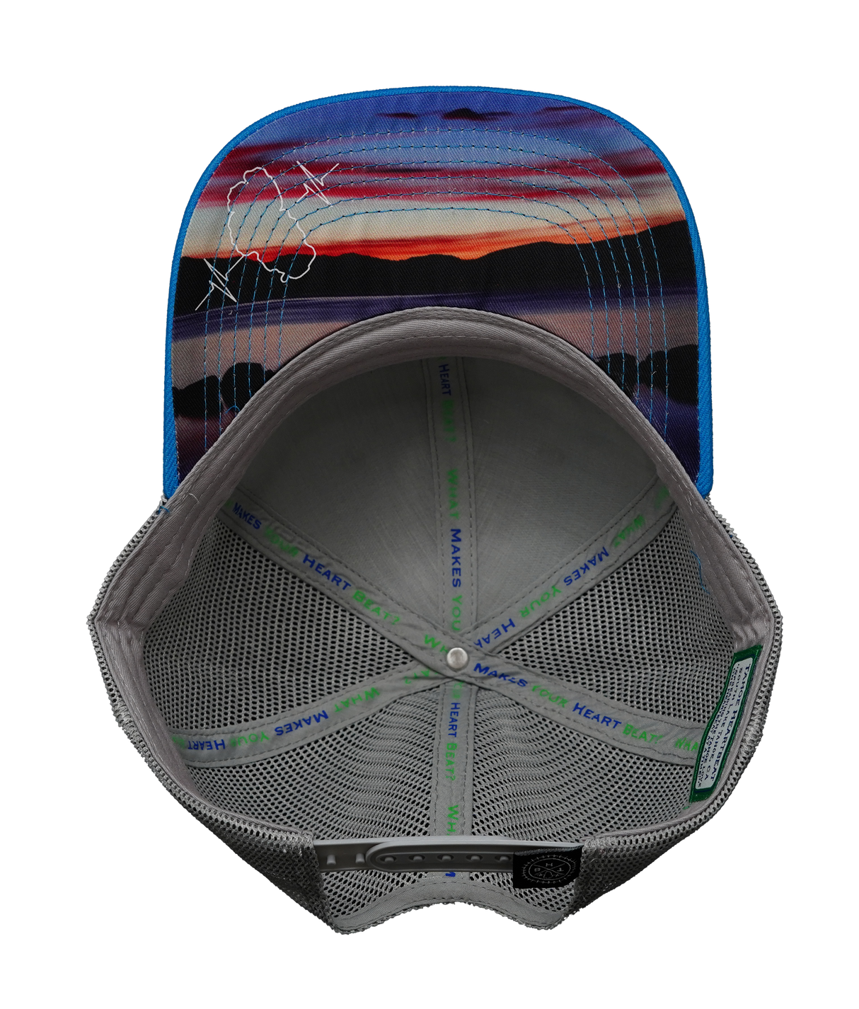 Tahoe - 6 Panel - Cork - Teal / Gray - Trucker Mesh (Unisex)