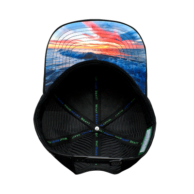 Florida - 6 Panel - Cork - Black - Trucker Mesh (Unisex)