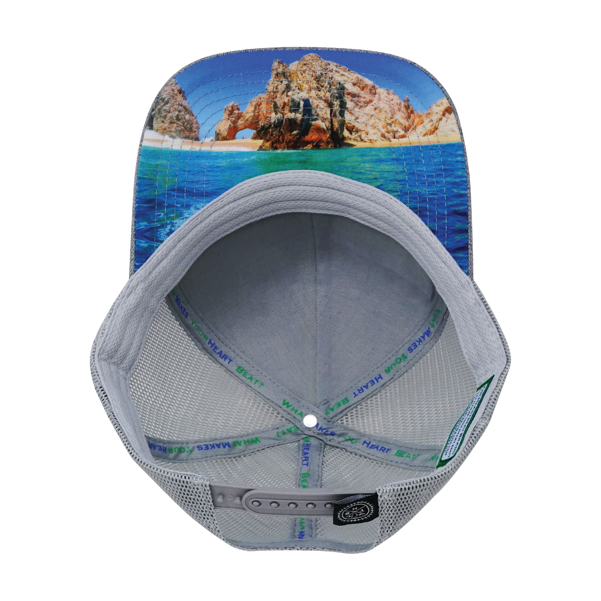 Cabo - 6 Panel - Cork - Heather Gray - Trucker Mesh (Unisex)