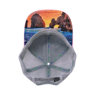 Cabo - 6 Panel - Cork - Pink / Gray - Trucker Mesh (Unisex)