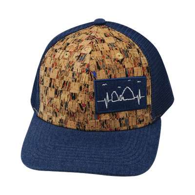 Cabo - 6 Panel - Cork - Navy - Trucker Mesh (Unisex)