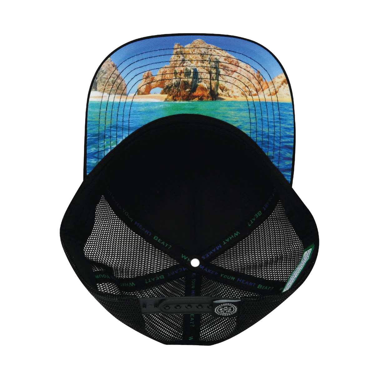 Cabo - 6 Panel - Cork - Black - Trucker Mesh (Unisex)