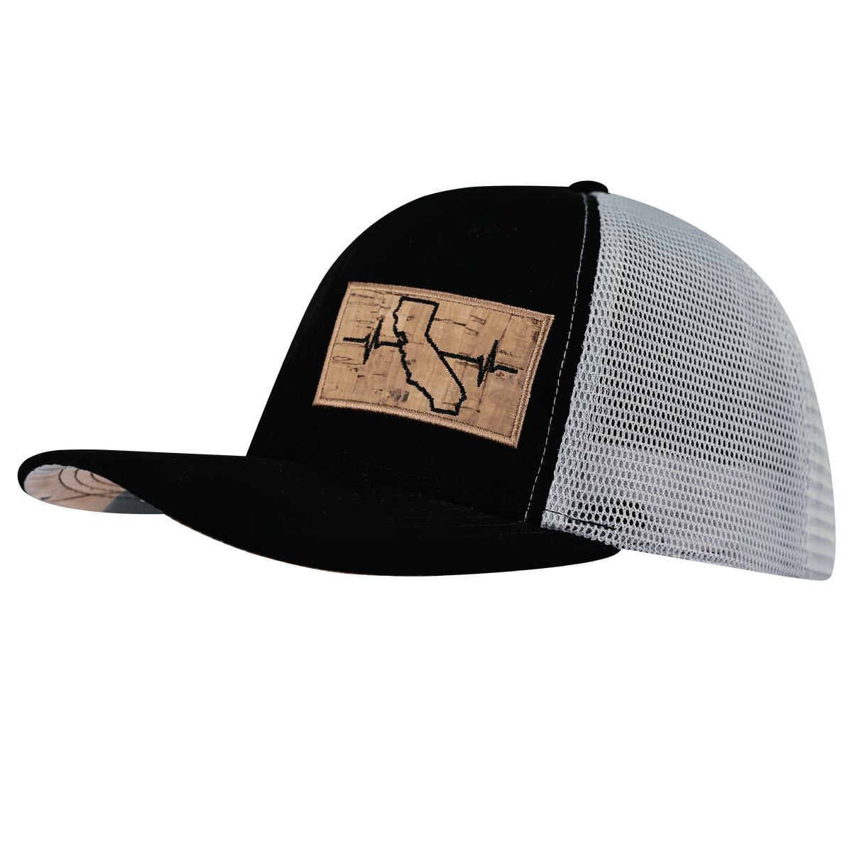 California Hat, Baseball Hat, Snapback Hat, Suede, Black, Gray, Mens Hat, Womens Hat, Side Picture