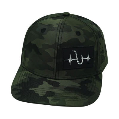 Fishing - 6 Panel - Green Camo - Laser Mesh (Unisex)