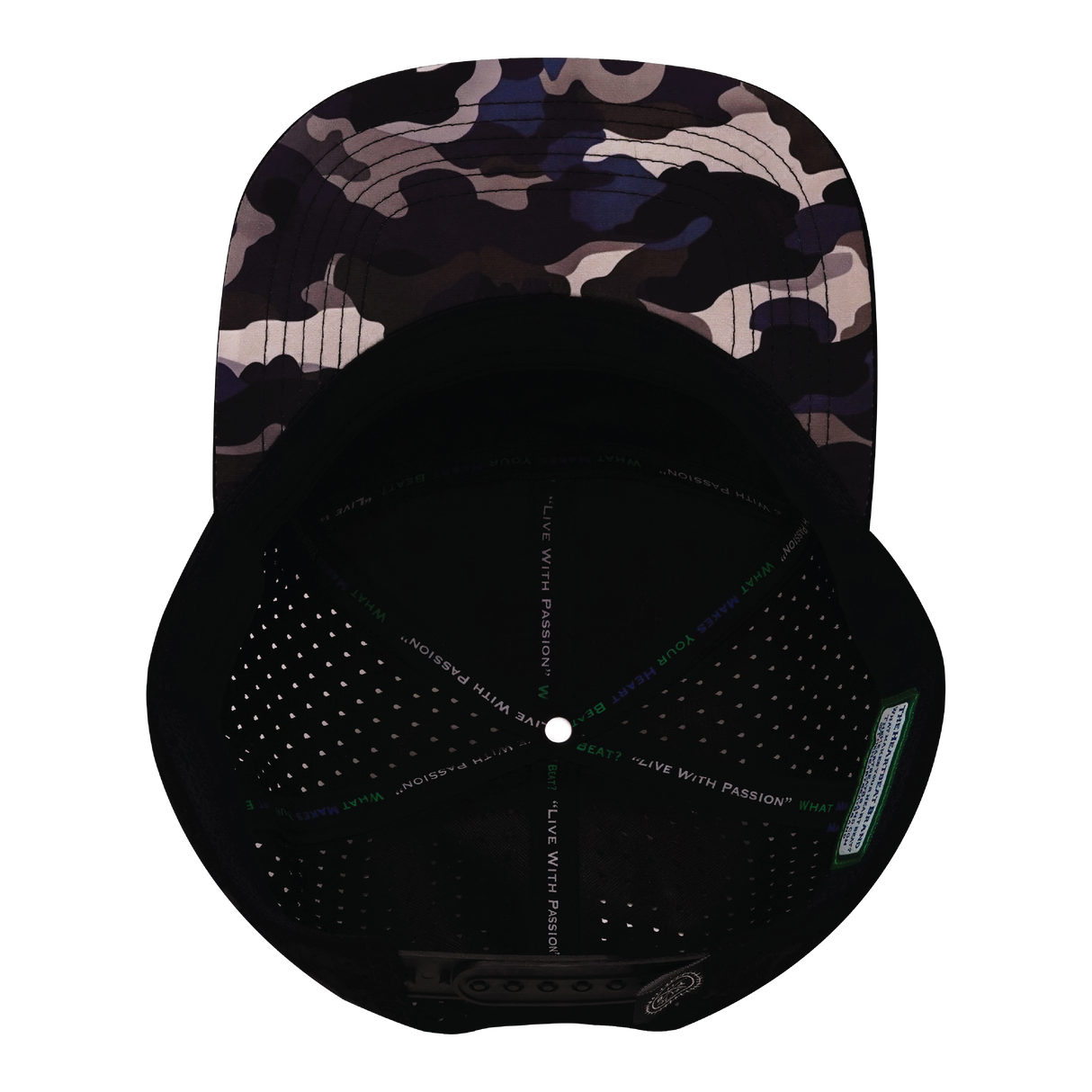 **YOUTH** THB - 7 Panel - Desert Night Camo - Black / Cream - Laser Mesh (Unisex)