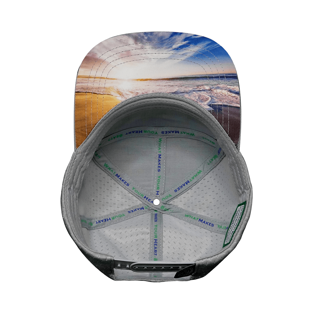 **YOUTH** Florida - 7 Panel - Cork - Gray / Charcoal - Jersey Mesh (Unisex)