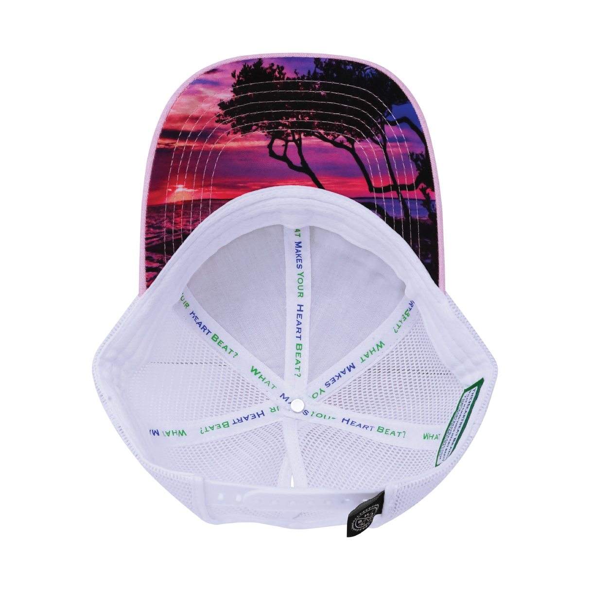 **YOUTH** Florida - 6 Panel - Shallow Fit - Pony Tail - Pink / White - Trucker Mesh (Unisex)