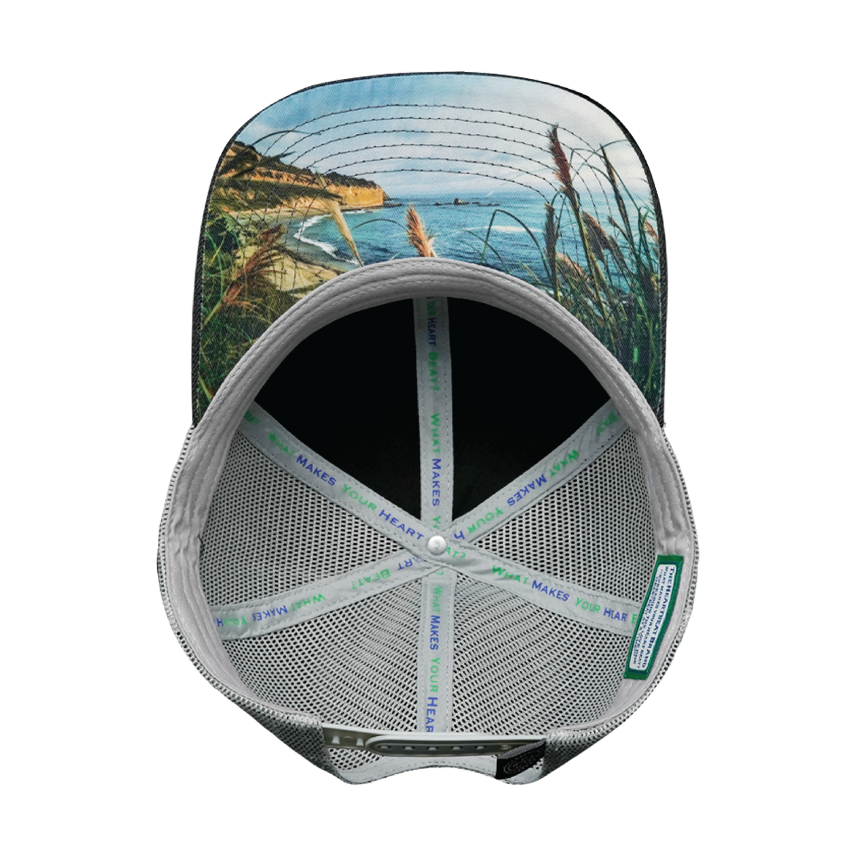 California - 6 Panel - Charcoal / Gray - Trucker Mesh (Unisex)