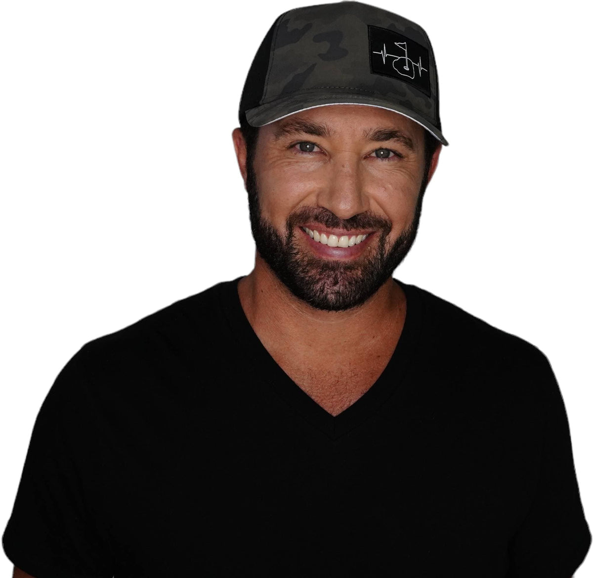 Golf Hat, Trucker Hat, Snapback Hat, Soft Charcoal, Black, Mens Hat, Womens Hat, Man In Hat Picture