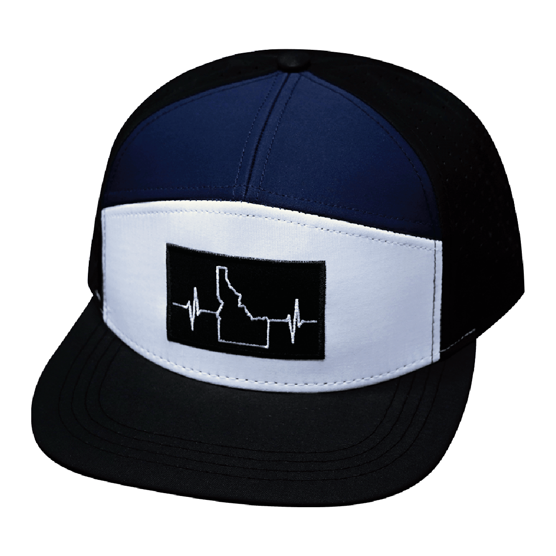 Idaho Hat, Flat Bill, Snapback Hat, Black, White, Navy, Mens Hat, Womens Hat, Front Picture