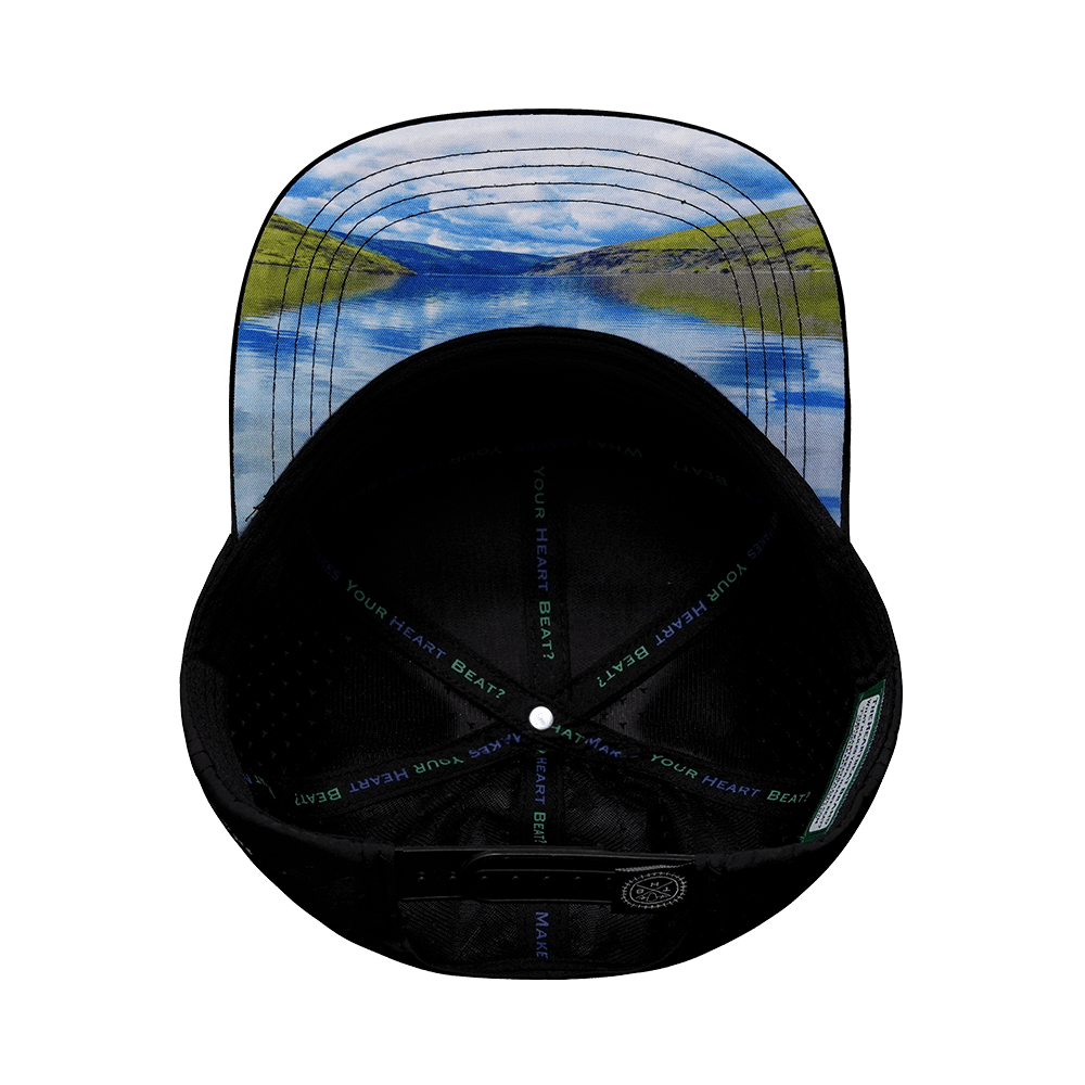 Idaho Hat, Flat Bill, Snapback Hat, Black, White, Navy, Mens Hat, Womens Hat, Underbill Picture