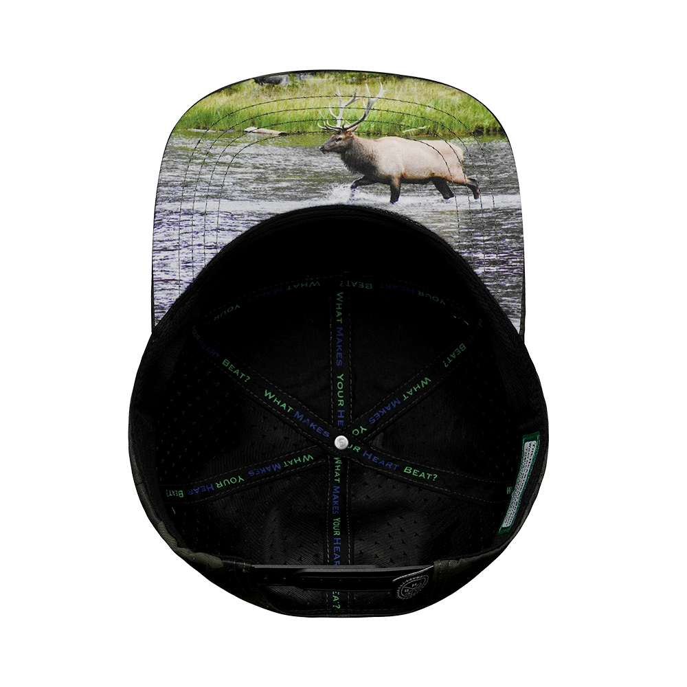 Nevada - 7 Panel - Green Camo - Laser Mesh (Unisex)