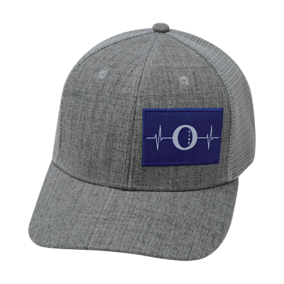 Oceanside "Oside" - 6 Panel - Heather Gray - Trucker Mesh (Unisex)