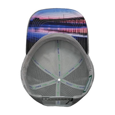 Oceanside "Oside" - 6 Panel - Heather Gray - Trucker Mesh (Unisex)