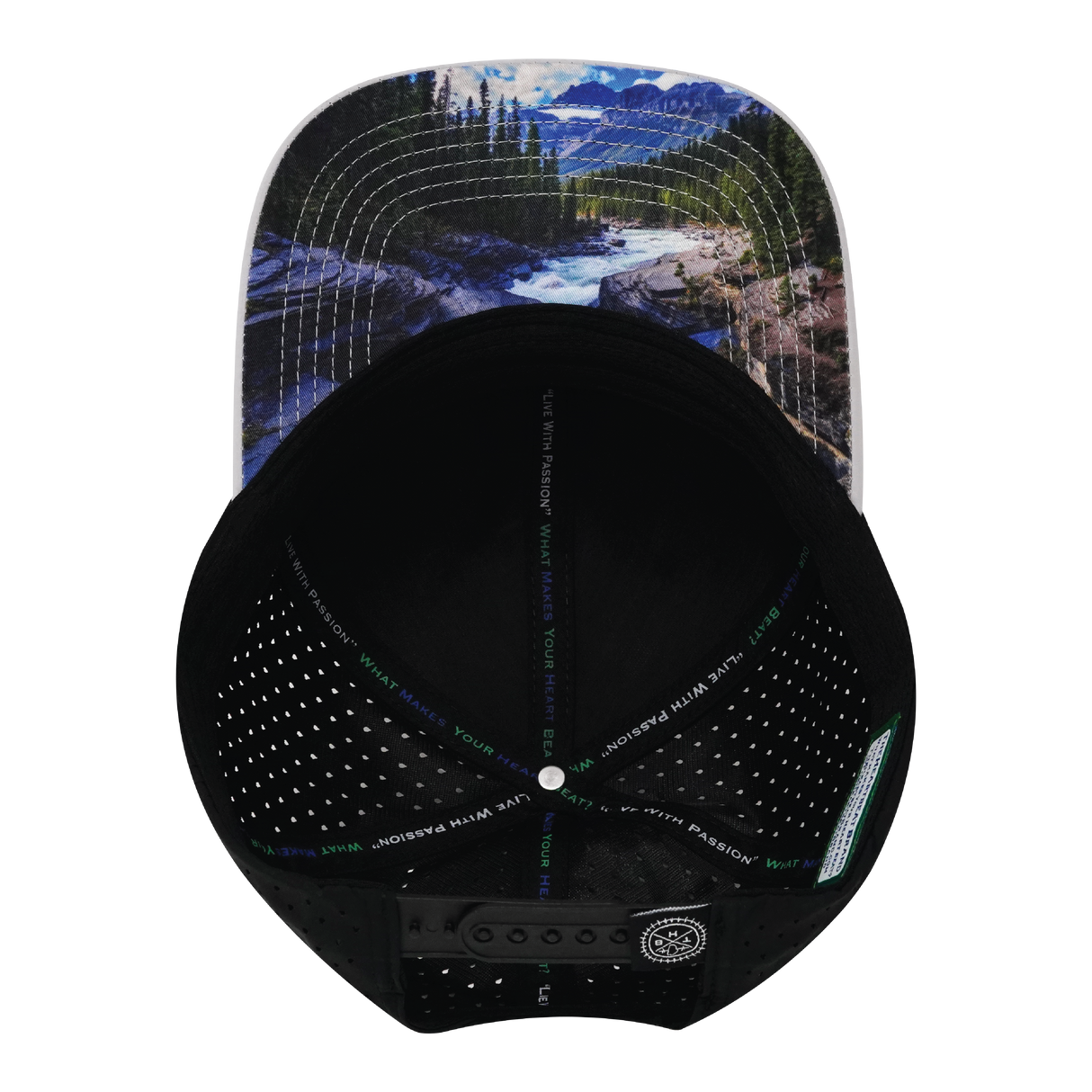 Prospecting - 6 Panel - Gray / Black - Laser Mesh (Unisex)