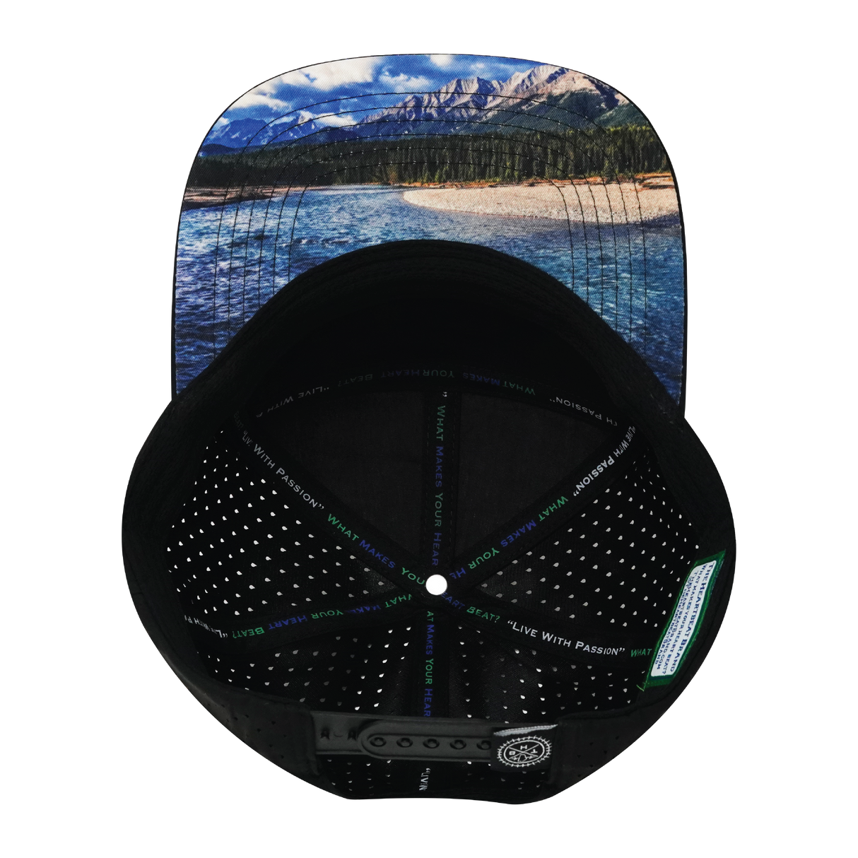 Prospecting - 7 Panel - Black / Charcoal / White - Laser Mesh (Unisex)