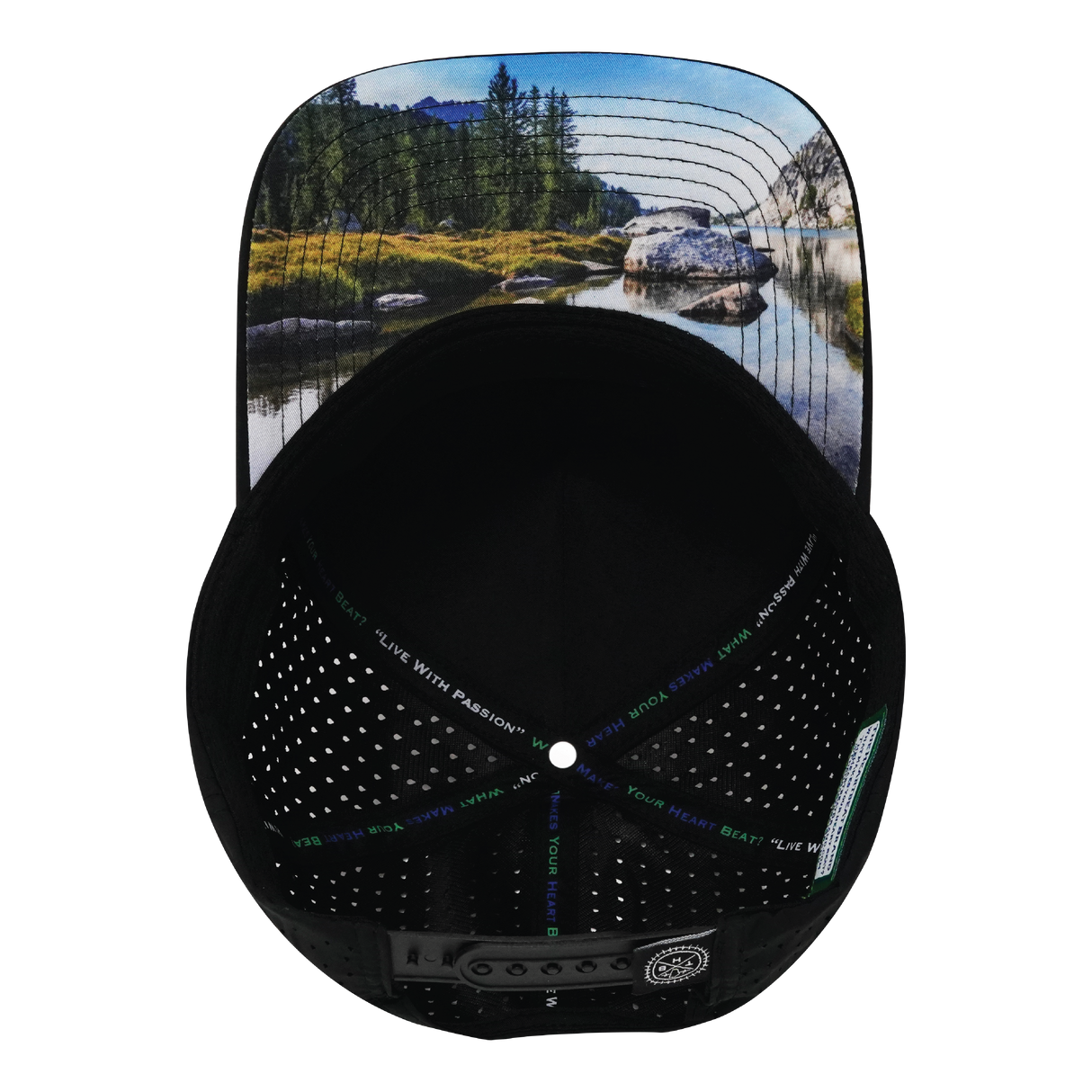 Prospecting - 5 Panel - Structured - Black - Laser Mesh (Unisex)