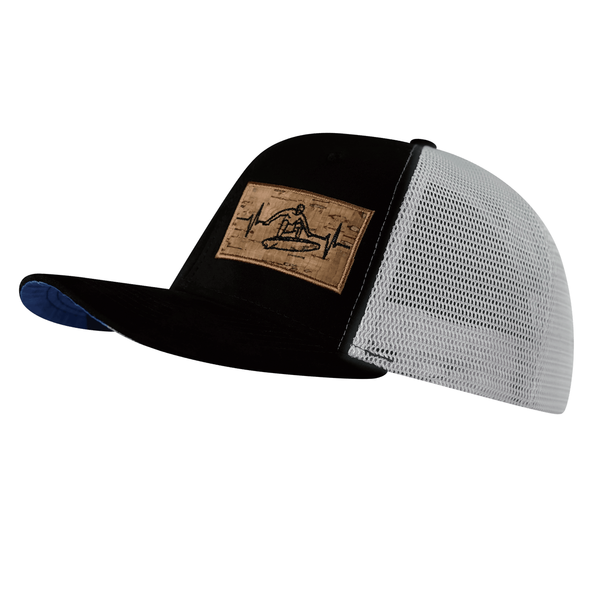 Surf Hat, Baseball Hat, Snapback Hat, Suede, Black, Gray, Mens Hat, Womens Hat, Side Picture
