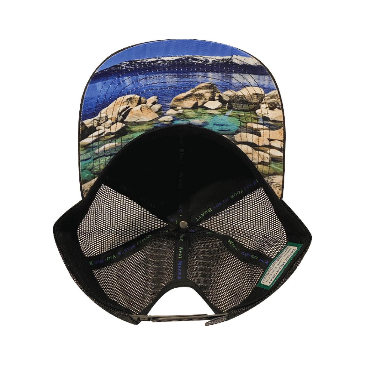 Tahoe - 6 Panel - Suede - Black / Sand Harbor - Trucker Mesh (Unisex)