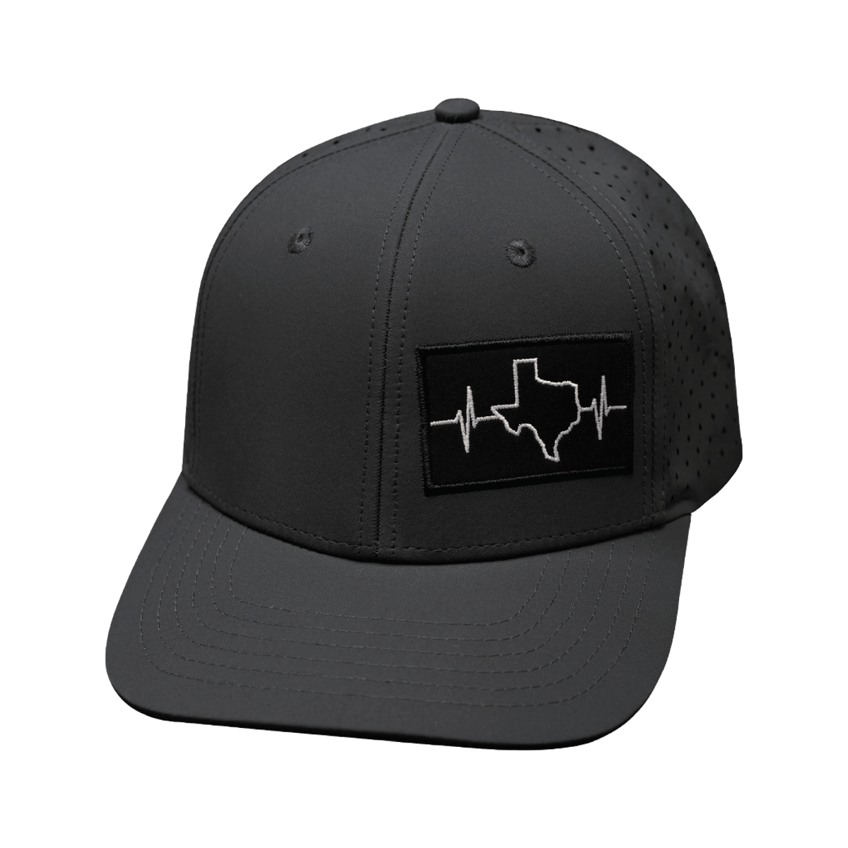 Texas Hat, Baseball Hat, Snapback Hat, Charcoal, Mens Hat, Womens Hat, Front Picture