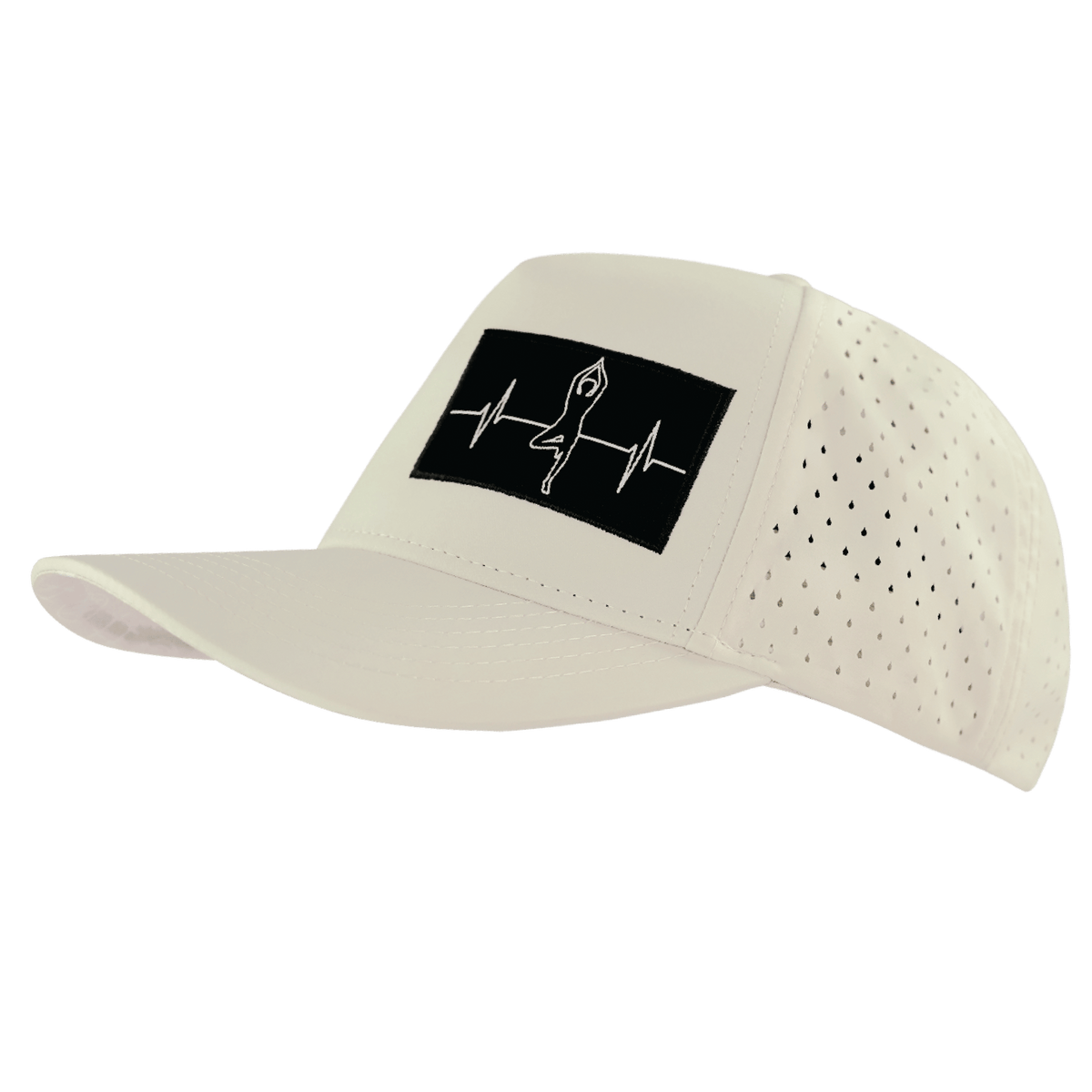 Yoga Hat, Trucker Hat, Snapback Hat, Cream, Mens Hat, Womens Hat, Side Picture