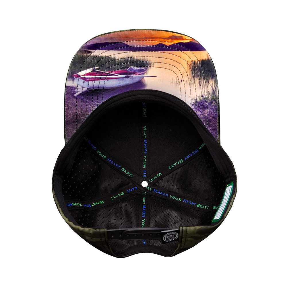Fishing - 6 Panel - Green Camo - Laser Mesh (Unisex)