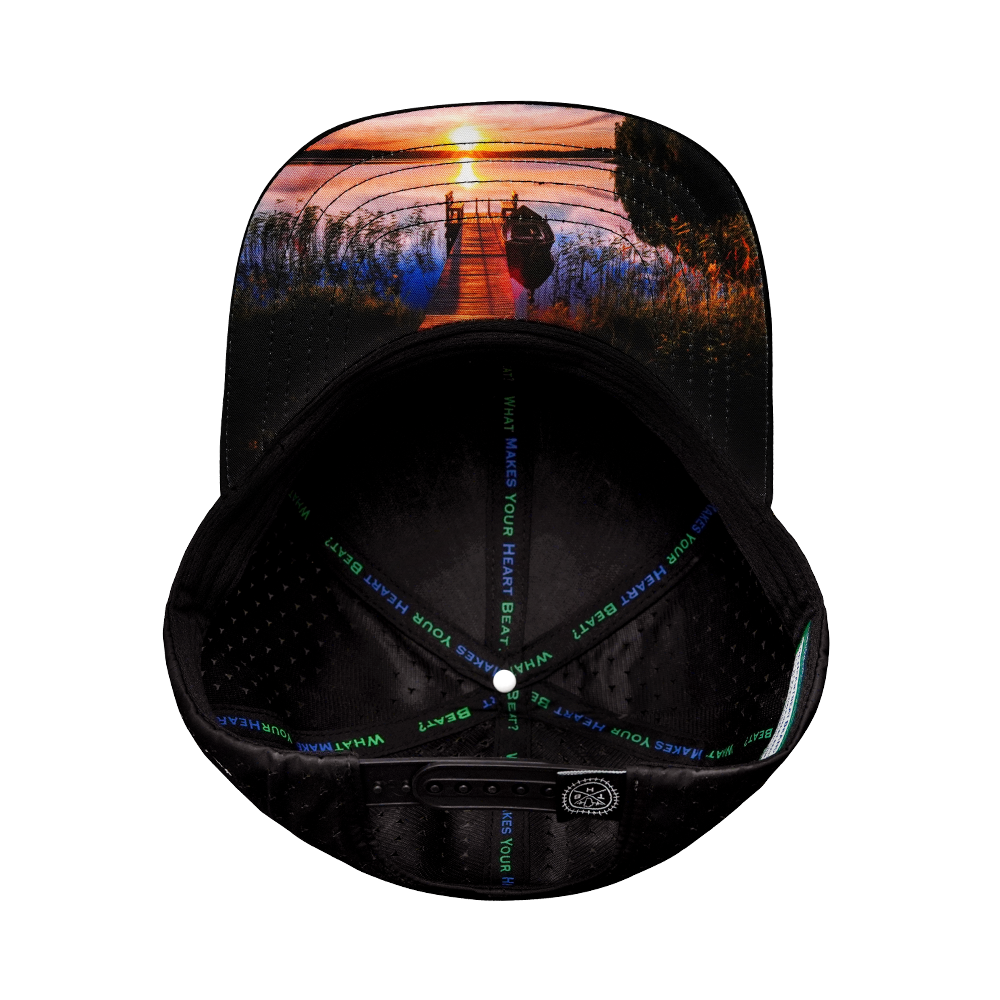 Fishing - 6 Panel - Cork - Black - Laser Mesh (Unisex)