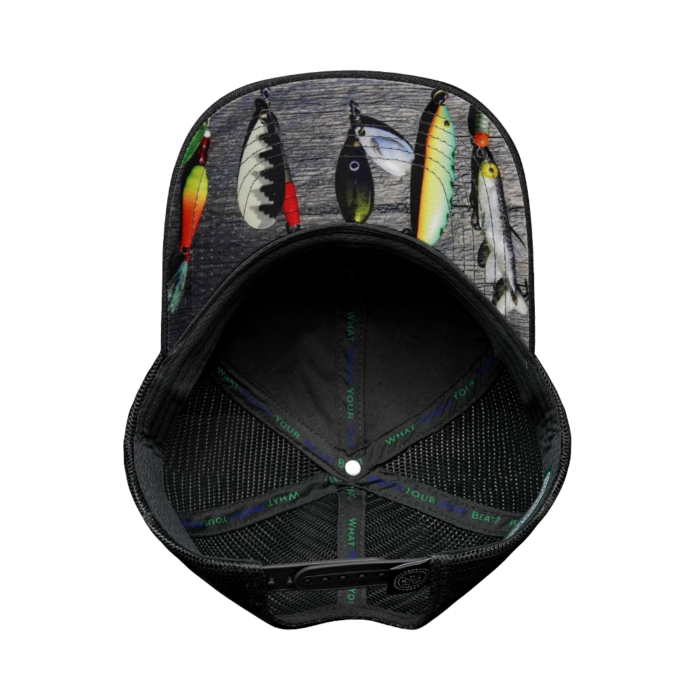 Fishing - 6 Panel - Cork - Charcoal Gray - Trucker Mesh (Unisex)