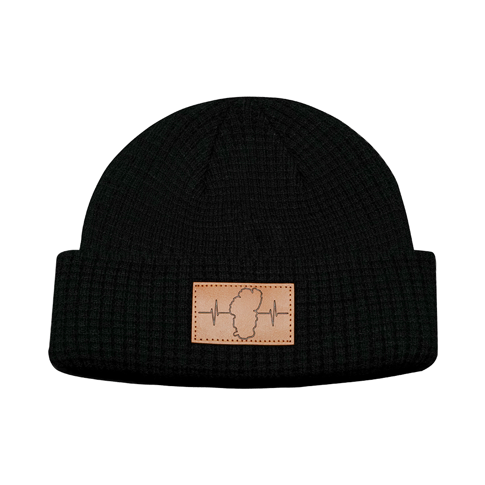 Tahoe - Beanie - Waffle Cuff - Black (Unisex)
