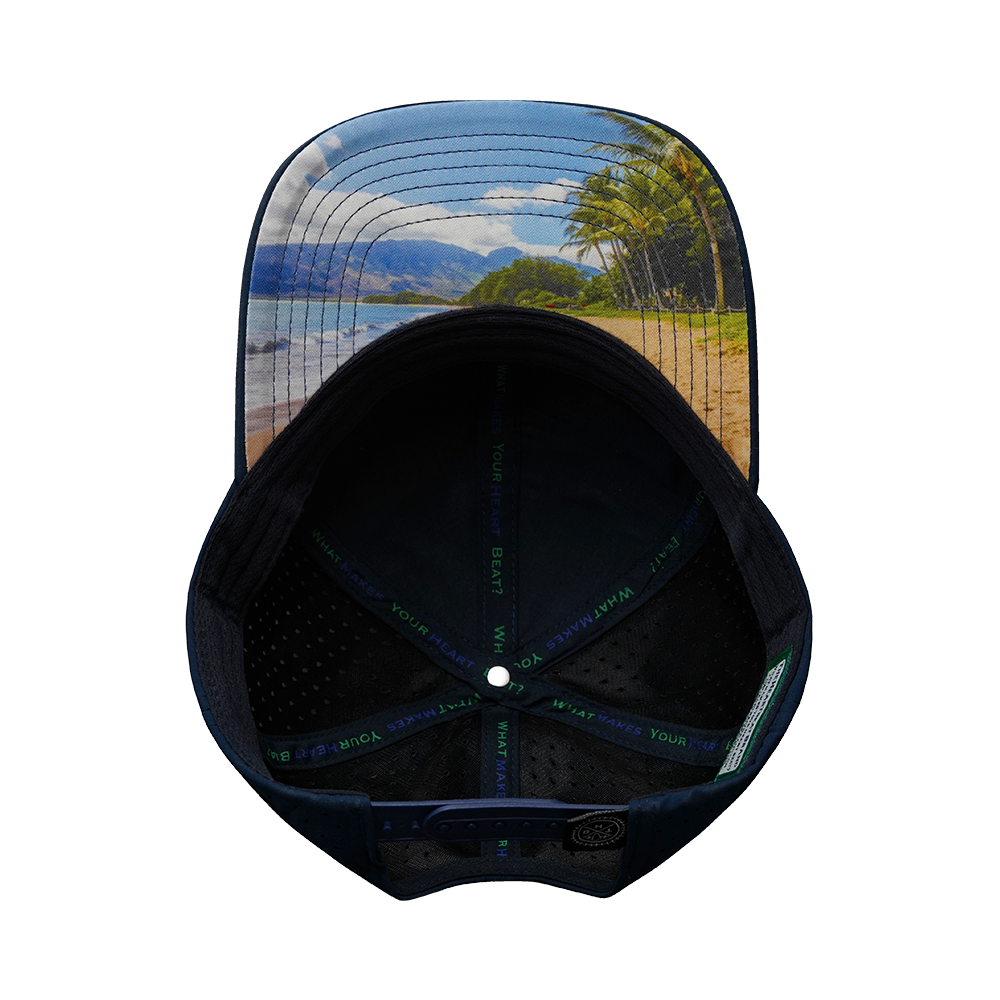 Hawaii - 6 Panel - Cork - Navy - Laser Mesh (Unisex)