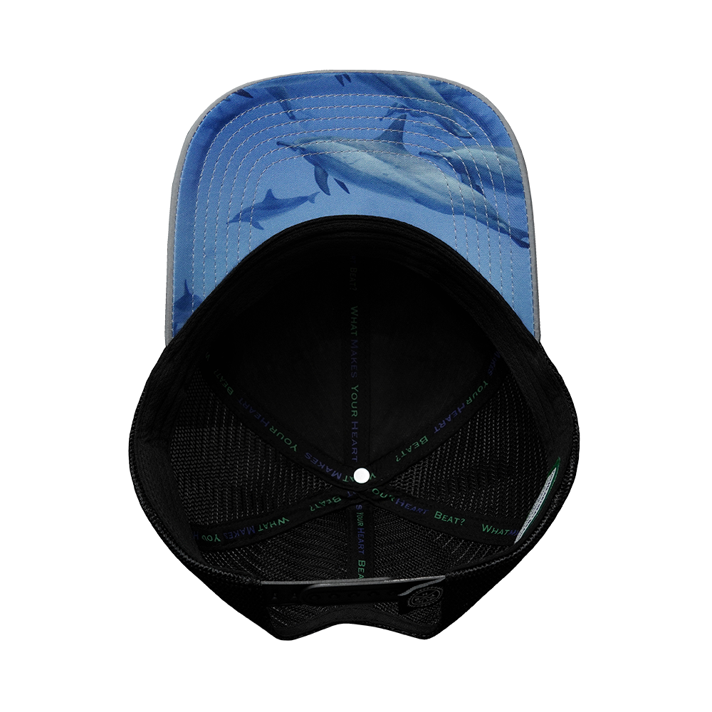 Hawaii - 6 Panel - Ice Blue / Black - Trucker Mesh (Unisex)
