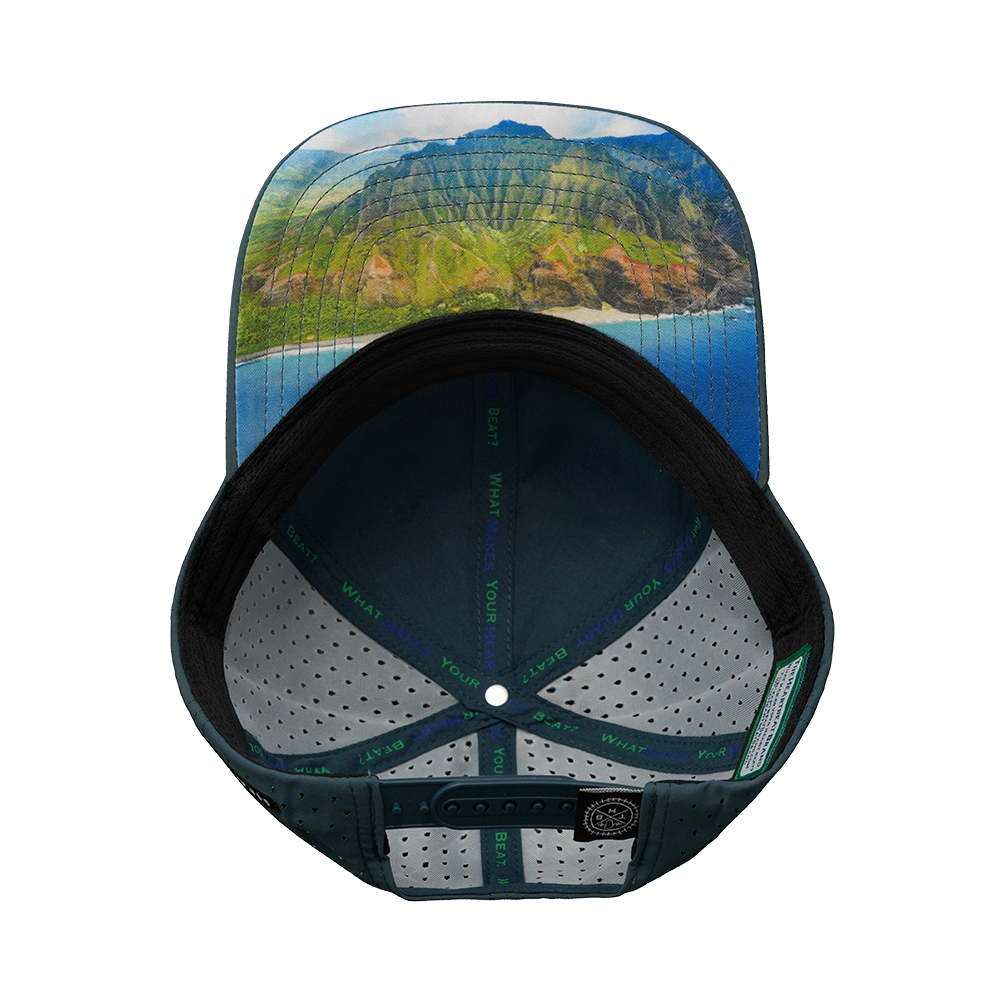 Hawaii - 6 Panel - Blue Charcoal - Laser Mesh (Unisex)