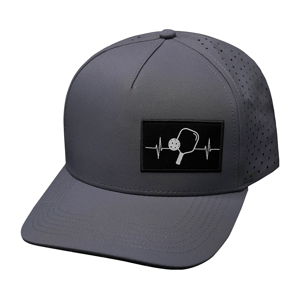 Pickleball - 5 Panel - Structured - Charcoal Gray - Laser Mesh (Unisex)